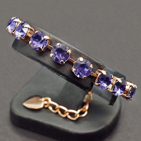 Aproce "Klasika (Tanzanite)" ar Swarovski™ kristāliem